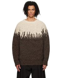Bottega Veneta - Brown Graphic Sweater - Lyst