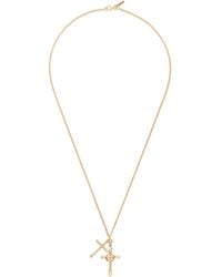 Emanuele Bicocchi - Double Cross Necklace - Lyst
