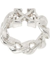 Off-White c/o Virgil Abloh - Arrow Chain Ring - Lyst