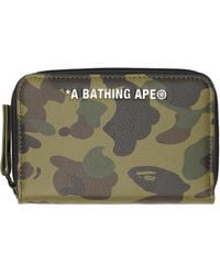 A Bathing Ape - Khaki 1St Camo Wallet - Lyst