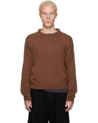 Lemaire - Crew-Neck Alpaca Wool Blend Sweater - Lyst