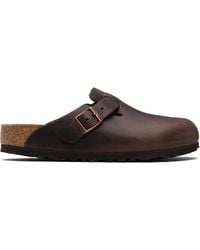 Birkenstock - Regular Boston Oiled Leather Slip-On Loafers - Lyst