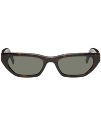 Saint Laurent - Tortoiseshell Sl M126 Sunglasses - Lyst