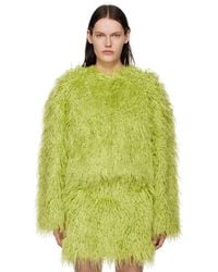 Stine Goya - Green Genesis Faux-fur Jacket - Lyst