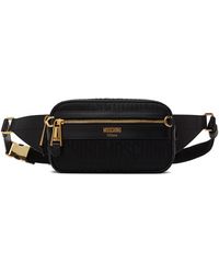 Moschino - Black Logo Belt Bag - Lyst