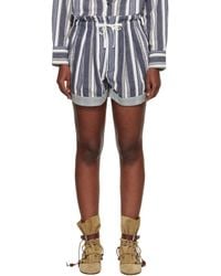 Isabel Marant - Off- Nirma Summer Striped Shorts - Lyst
