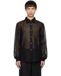 Acne Studios - Black Button-up Shirt - Lyst
