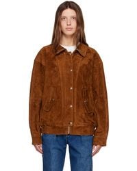 R2W - Zelan High Neck Suede Jacket - Lyst