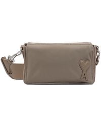 Ami Paris - Taupe Nylon Marcel Lunch Box Bag - Lyst