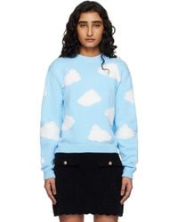 Moschino - Organic Cotton Blend Archive Cloud Sweater - Lyst
