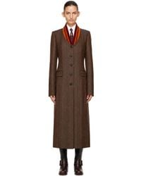 Dries Van Noten - Pinstripe Wool Coat - Lyst
