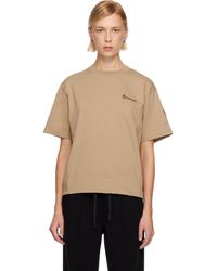 Moncler - Embossed Logo Cotton T-Shirt - Lyst