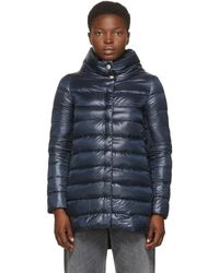 Herno Manteau en duvet bleu marine Amelia