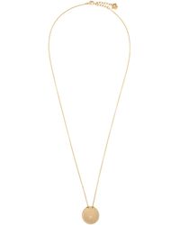 Versace - Collier doré à pendentif sphérique et à méduse - Lyst
