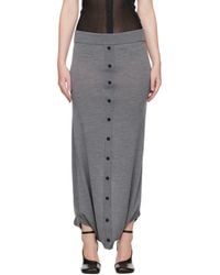 ALAINPAUL - Knit Fuseau Maxi Skirt - Lyst
