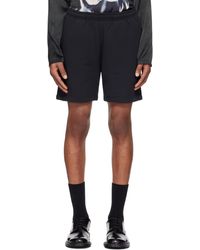 Acne Studios - ブラック フリース ショートパンツ - Lyst