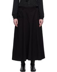 Y's Yohji Yamamoto - Front Panel Pocket Maxi Skirt - Lyst