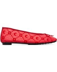 Marine Serre - Moonogram Mesh Flock Ballerina Flats - Lyst