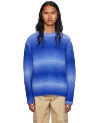 WOOYOUNGMI - Blue Stripe Sweater - Lyst