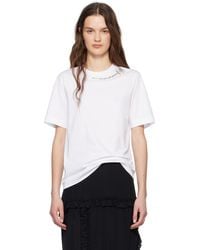 Simone Rocha - Embellished Flower T-Shirt - Lyst