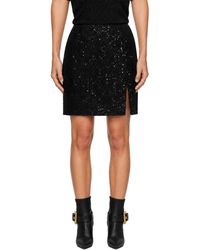 Balmain - Sequinned Tweed Midi Skirt - Lyst