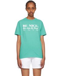 Sporty & Rich - Sportyrich t-shirt 'be nice' bleu - Lyst