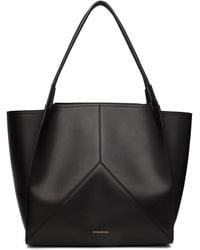 Victoria Beckham - ブラック 'Victoria' ソフトレザー トートバッグ - Lyst