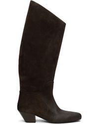 Marsèll - Goccio Reversed Leather Tall Boots - Lyst