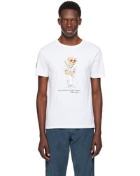 Polo Ralph Lauren - T-shirt blanc à ourson polo bear - Lyst
