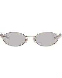 Bottega Veneta - Sardine Oval Sunglasses - Lyst