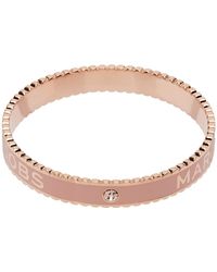 Marc Jacobs - Rose Gold & Pink 'the Medallion' Cuff Bracelet - Lyst