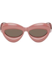 Loewe - Pink Inflated Cat-eye Sunglasses - Lyst