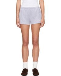 Sporty & Rich - Signature Logo Ribbed House Shorts - Lyst