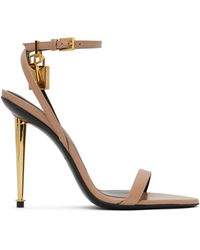 Tom Ford - ピンク Padlock Pointy Naked ヒールサンダル - Lyst