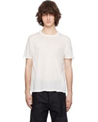 Rick Owens - Off- Temple Short Level T-Shirt - Lyst