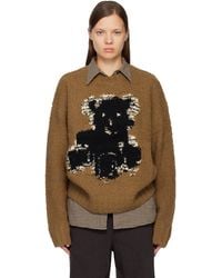 Acne Studios - Tan Crewneck Sweater - Lyst