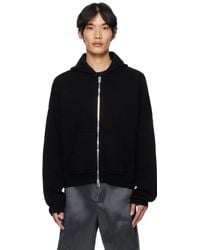 HELIOT EMIL - Pull À Capuche Lampi Noir En Tricot - Lyst