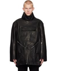 Rick Owens - Porterville Mountaineering Smock Leather Jacket - Lyst