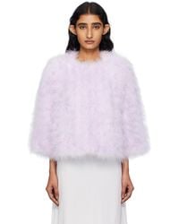 Yves Salomon - Short Feather Jacket - Lyst