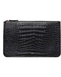 TOTEME - Threefold Croco-embossed Clutch - Lyst