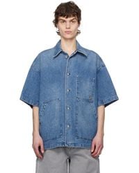 WOOYOUNGMI - ブルー フェード デニムシャツ - Lyst