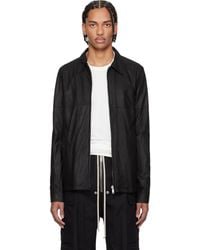 Rick Owens - Temple Brad Leather Jacket - Lyst