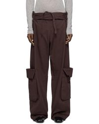 OPEN YY - Rolled Waist Cargo Pants - Lyst