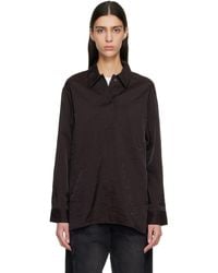 Studio Nicholson - Burgundy Pinole Shirt - Lyst