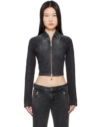 DIESEL - ブラック De-Sylen-S デニムジャケット - Lyst