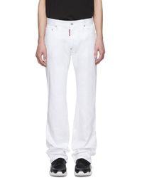 white bootcut jeans for men