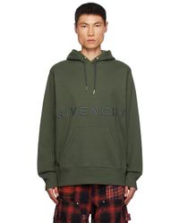 Givenchy - Pull à capuche vert à logo 4g - Lyst
