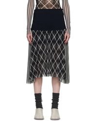 PAULA CANOVAS DEL VAS - Polo Mesh Midi Skirt - Lyst