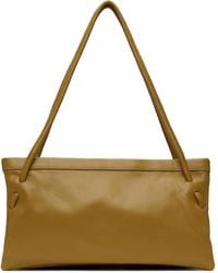 BY FAR Nappa Leather Oslo Shopping Bag in Orange | Lyst
