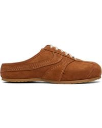 Dries Van Noten - Tan Suede Mule Loafers - Lyst
